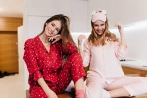 mulheres de pijama